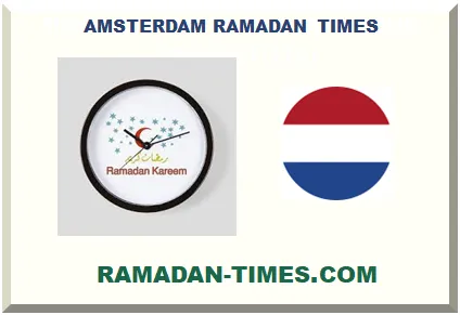 AMSTERDAM RAMADAN TIMETABLE 2026 