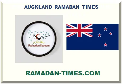 AUCKLAND RAMADAN TIMETABLE 2026 