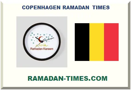 COPENHAGEN RAMADAN TIMETABLE 2026 