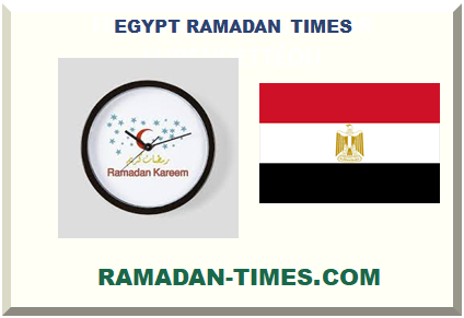 EGYPT RAMADAN TIMES 2024 