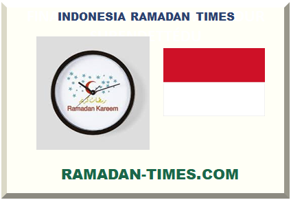 INDONESIA RAMADAN TIMES 2023 