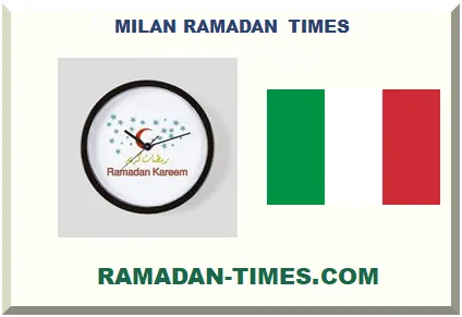 MILAN RAMADAN TIMETABLE 2026 