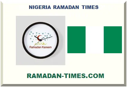 NIGERIA RAMADAN TIMETABLE 2026 