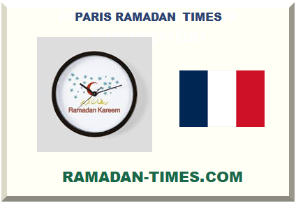PARIS RAMADAN TIMES 2024 