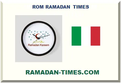 ROM RAMADAN TIMETABLE 2026 