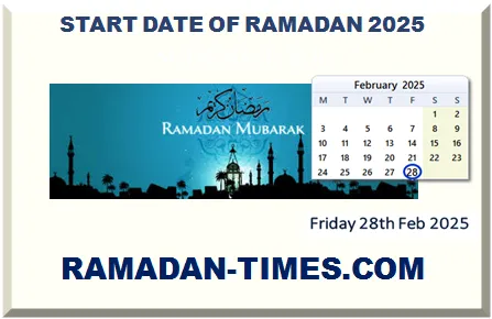 RAMADAN START DATE 2026 