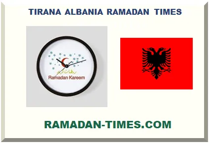 TIRANA ALBANIA RAMADAN TIMETABLE 2026 