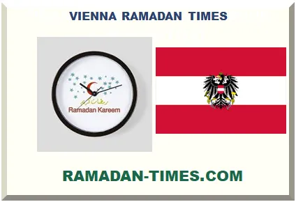 VIENNA RAMADAN TIMETABLE 2026 