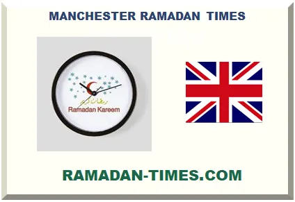 MANCHESTER RAMADAN TIMETABLE 2026 