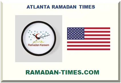 ATLANTA RAMADAN TIMETABLE 2026 