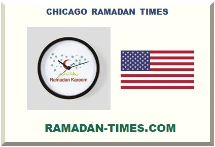 CHICAGO RAMADAN TIMETABLE 2026 