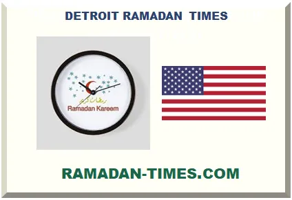 DETROIT RAMADAN TIMETABLE 2026 