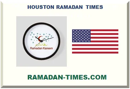 HOUSTON RAMADAN TIMETABLE 2026 