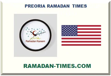 PEORIA RAMADAN TIMETABLE 2026 